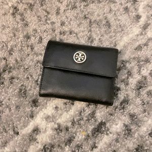 Black Tri-fold Tory Burch Wallet